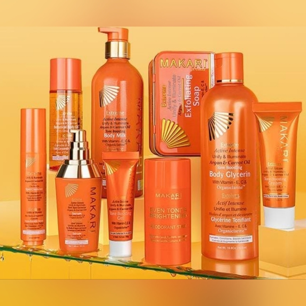 Makari Skincare Set - Orange and Gold